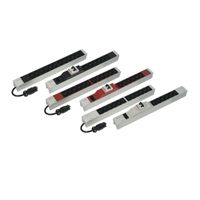 Bâtis de prises SCHROFF, IEC C13, avec entrée Wieland®, C13, 6 prises, 19", noir, protection contre les surintensités