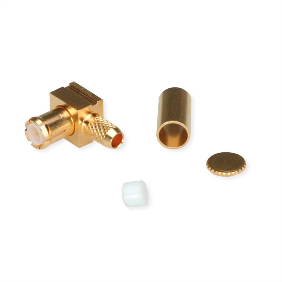 TELEGÄRTNER Connecteur MCX coudé pour RG-316/U plaqué or