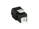 ROLINE Keystone Cat.6A (Classe EA), RJ-45, non-blindé, sans outil, noir