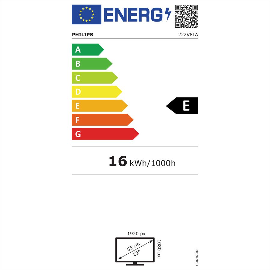 PHILIPS V-LINE Ecran LED 21,5''