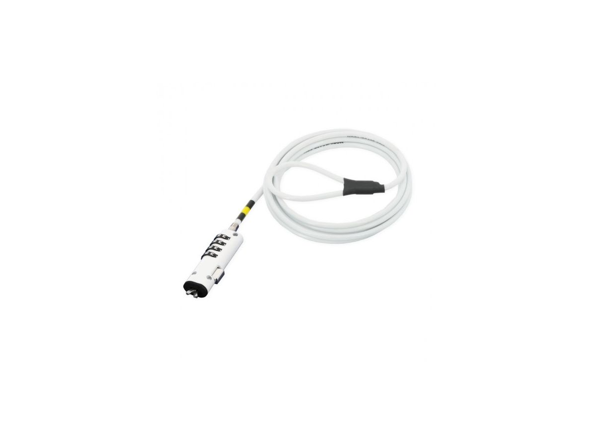 Mobilis 001334 câble antivol Blanc 1,8 m