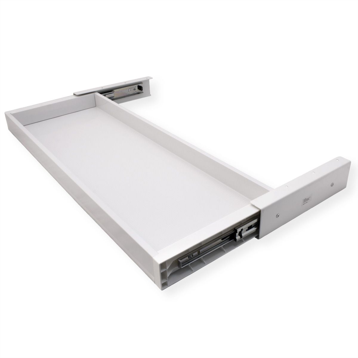 VALUE Tiroir sous bureau ultra-mince, grand modèle, blanc
