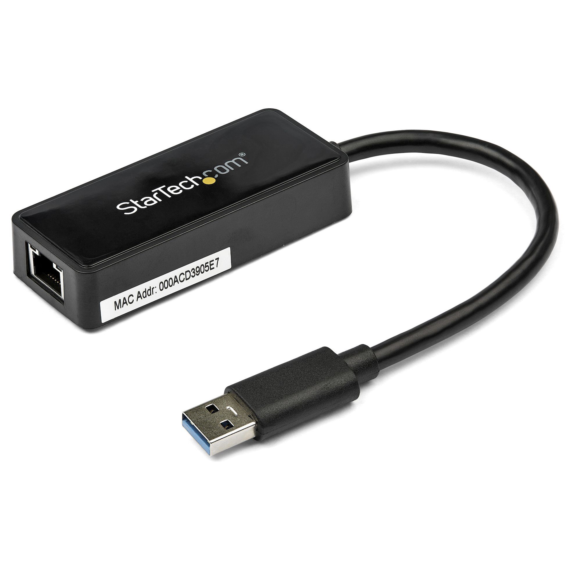 StarTech.com Adaptateur Ethernet USB 3.0 - Adaptateur Réseau USB 3.0 NIC avec Port USB - USB vers RJ45 - USB Passthrough