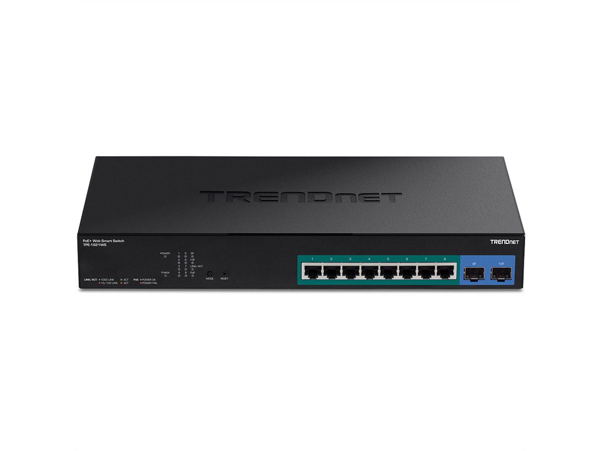 TRENDnet TPE-1021WS Switch PoE+ Web smart Gigabit à 10 ports