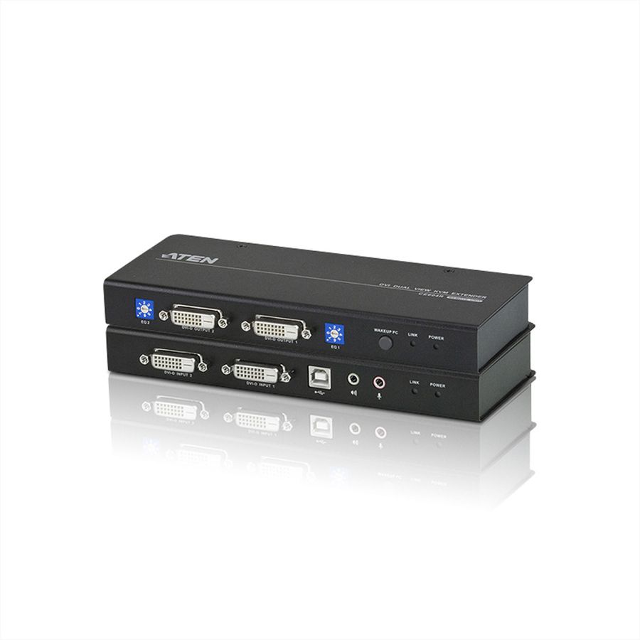 ATEN CE604 Prolongateur KVM Dual View DVI USB, audio, RS-232, 60 m