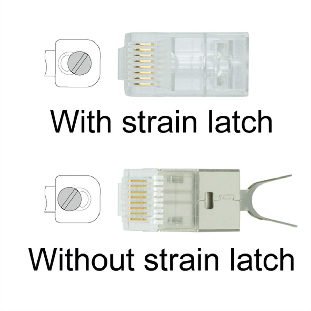VALUE Pince à sertir universelle pour RJ45 (8P8C) avec / sans raccord de blindage