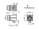 SCHROFF Potentiomètre en cermet, 100 kOhm