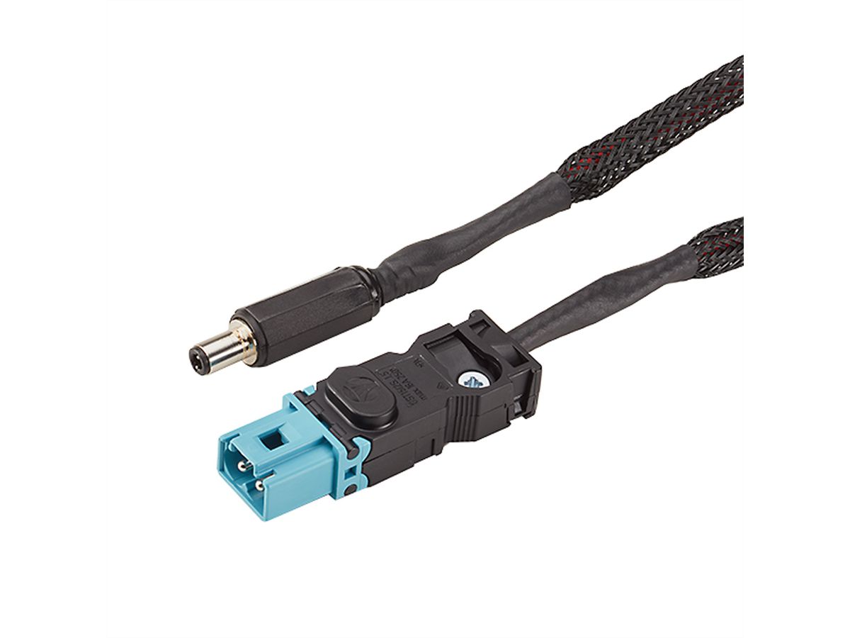 BACHMANN Câble de connexion DC BarcoCS , 0,45m ISV (petit)/Fiche creuse