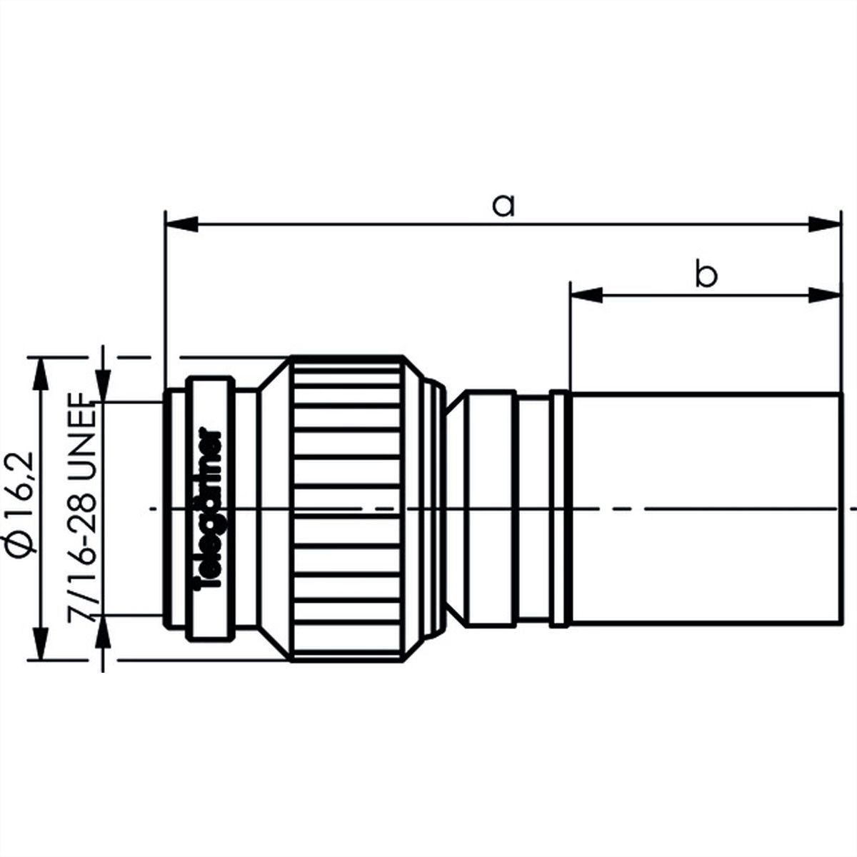 TELEGÄRTNER Connecteur à sertir TNC 50 Ohm pour RG-213/U