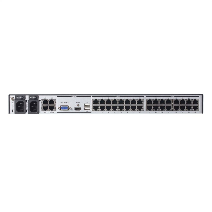 ATEN KN8032VB Accès partagé 1 local/8 distant commutateur KVM sur IP 32 ports multi-interface Cat 5