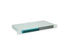 TELEGÄRTNER BASIS eco Panneau FO avec coupleurs, 12x SC Duplex, turquoise, OM3