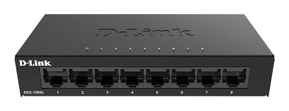 D-Link DGS-108GL Non-géré Gigabit Ethernet (10/100/1000) Noir