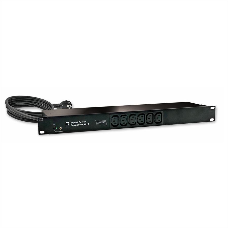 GUDE 8112-2 Expert Bypass Sequencer 6x C13 avec protection contre les surtensions et filtre réseau