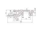 Rail horizontal SCHROFF, avant, type H-LD, lourd, lèvre longue, pour application IEEE, 42 HP
