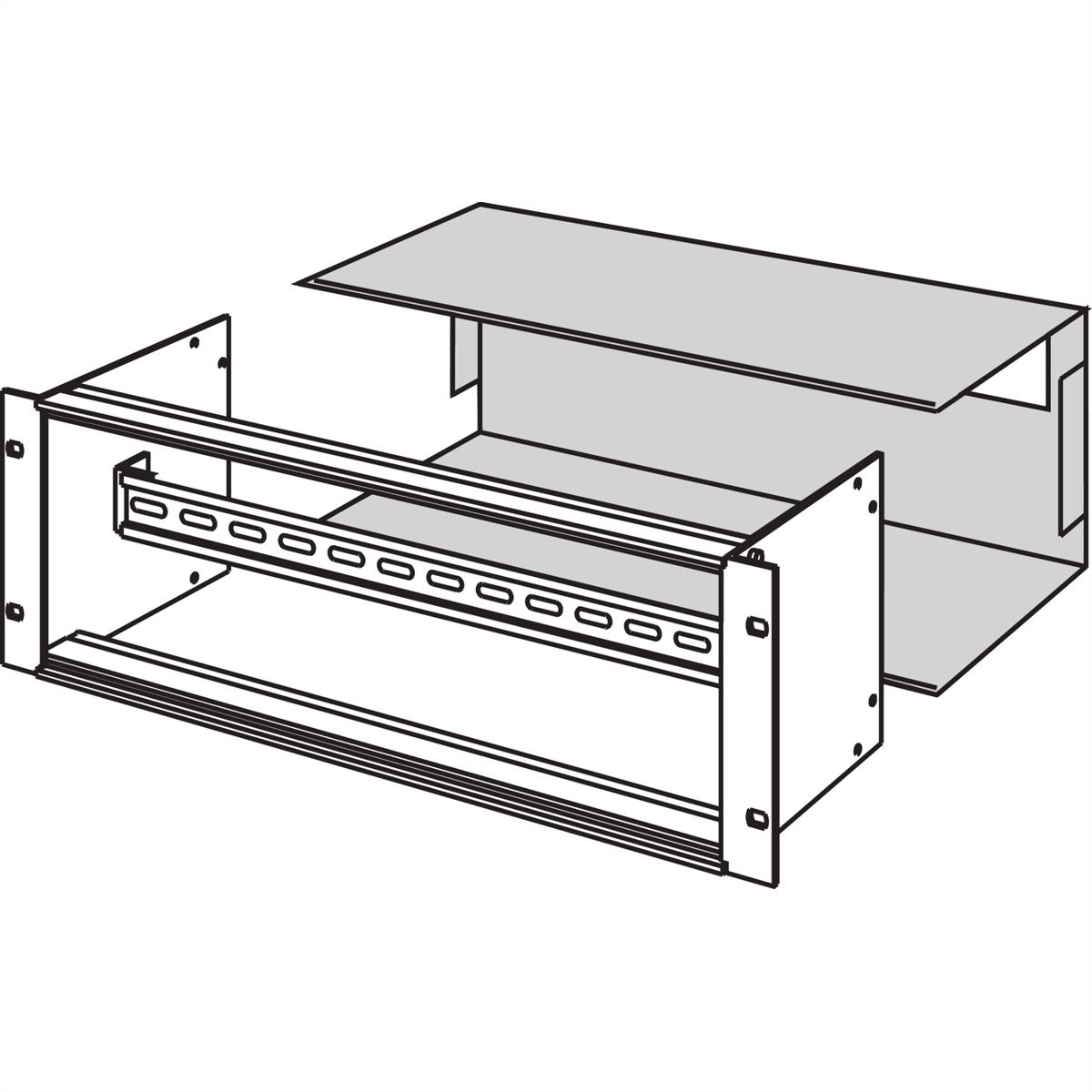 SCHROFF Capot pour support de module 19