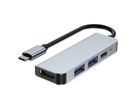 VALUE Station d'accueil USB type C, HDMI 4K, 2x USB type A + type C PD (Power Delivery)