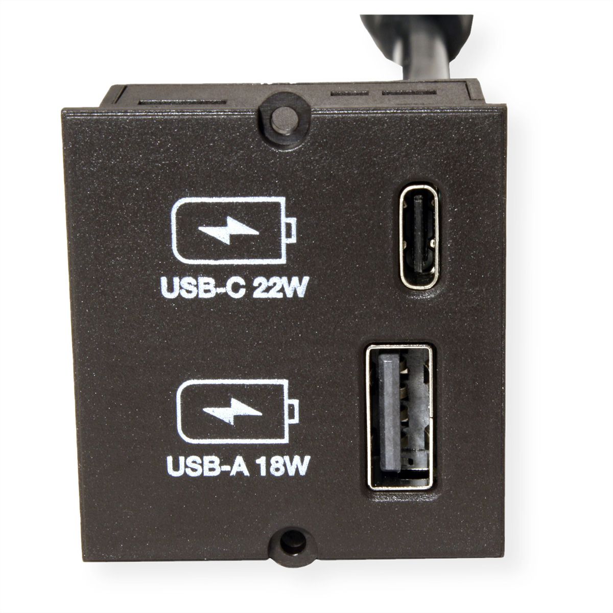 BACHMANN Module Custom USB Double-chargeur, noir