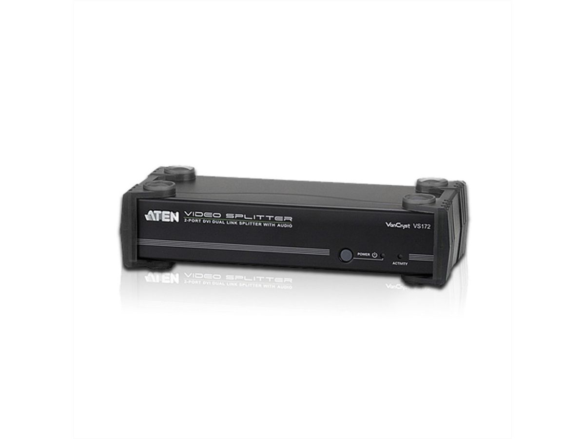 ATEN VS172 Distributeur DVI Dual Link audio/vidéo, double