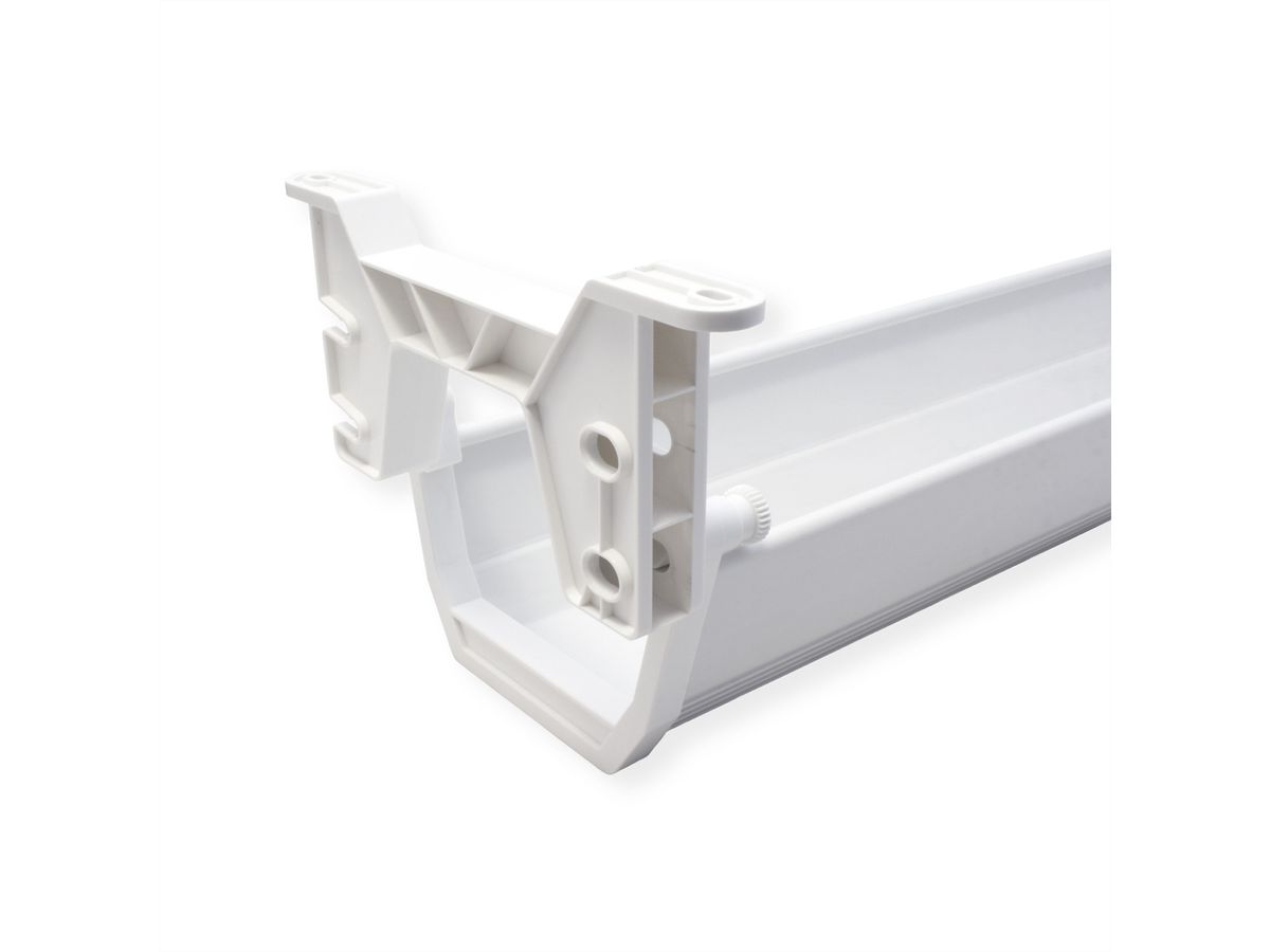 ROLINE Easy2Open Canal de câbles, montage sous le bureau, blanc, 44,9 cm