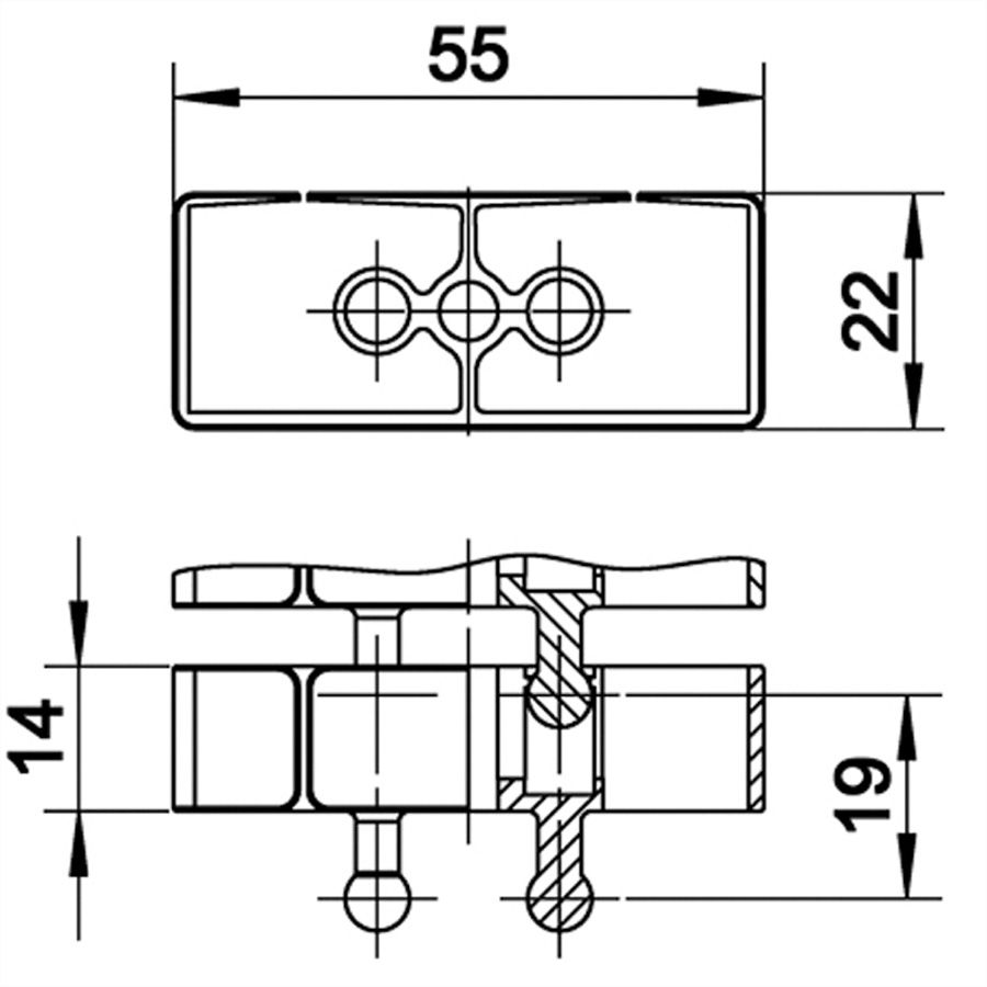 Kabelschlange® Flex II Set argent 75 cm