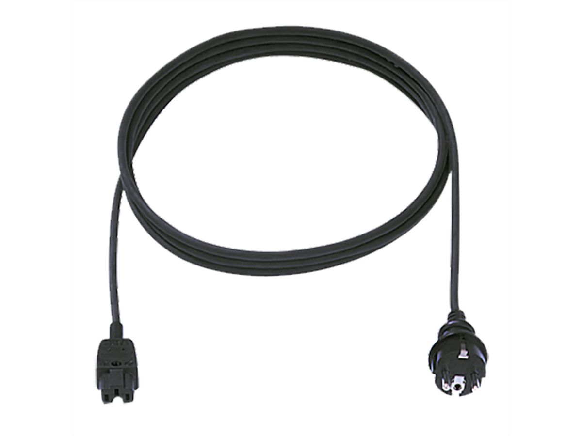 BACHMANN Câble H05RR-F 3G1,0mm² , 2,0m, Type 32/Typ789 noir