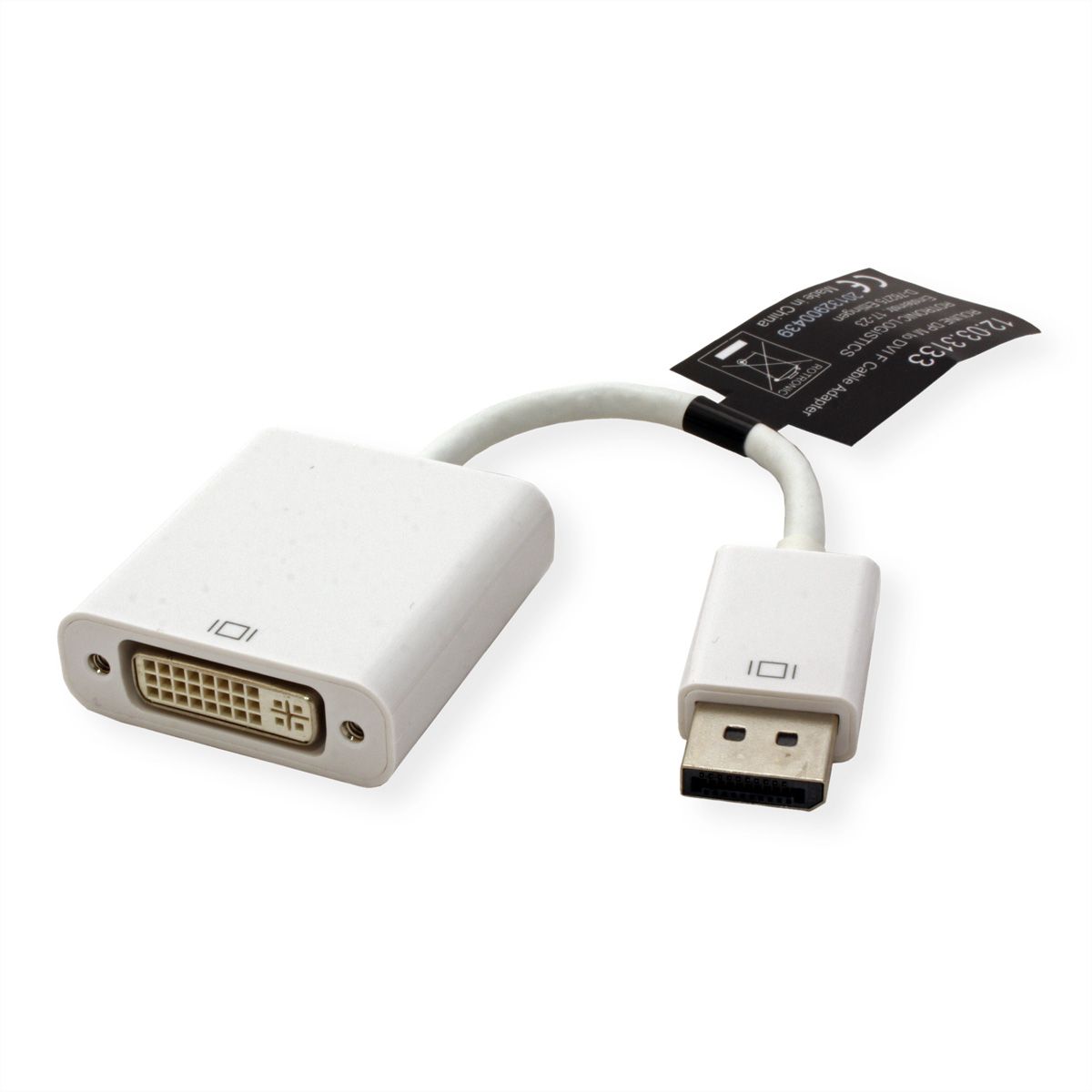 ROLINE Adaptateur DisplayPort - DVI, DP M-DVI F