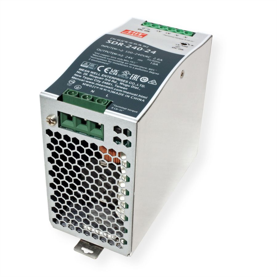 Mean Well SDR-240-24 Alimentation Glissières DIN 240W 24V DC