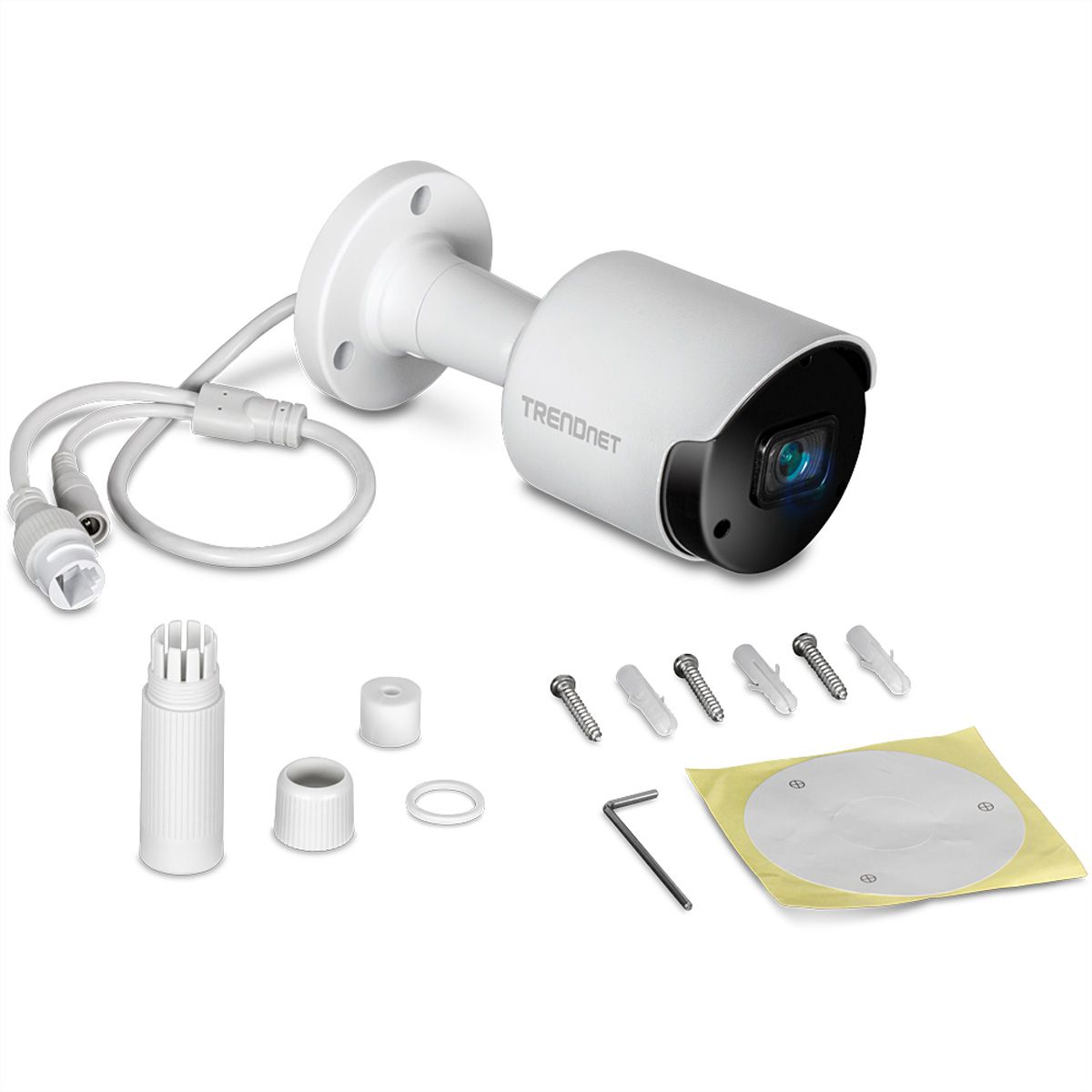 TRENDnet TV-IP1514PI Caméra réseau Bullet 5 MP, 81°, IR-LED 30m, WDR H.265 5MP pour intérieur/extérieur