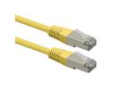 ROLINE Cordon Cat.6 (Classe E), PoE, S/FTP (PiMF) , jaune, 2 m