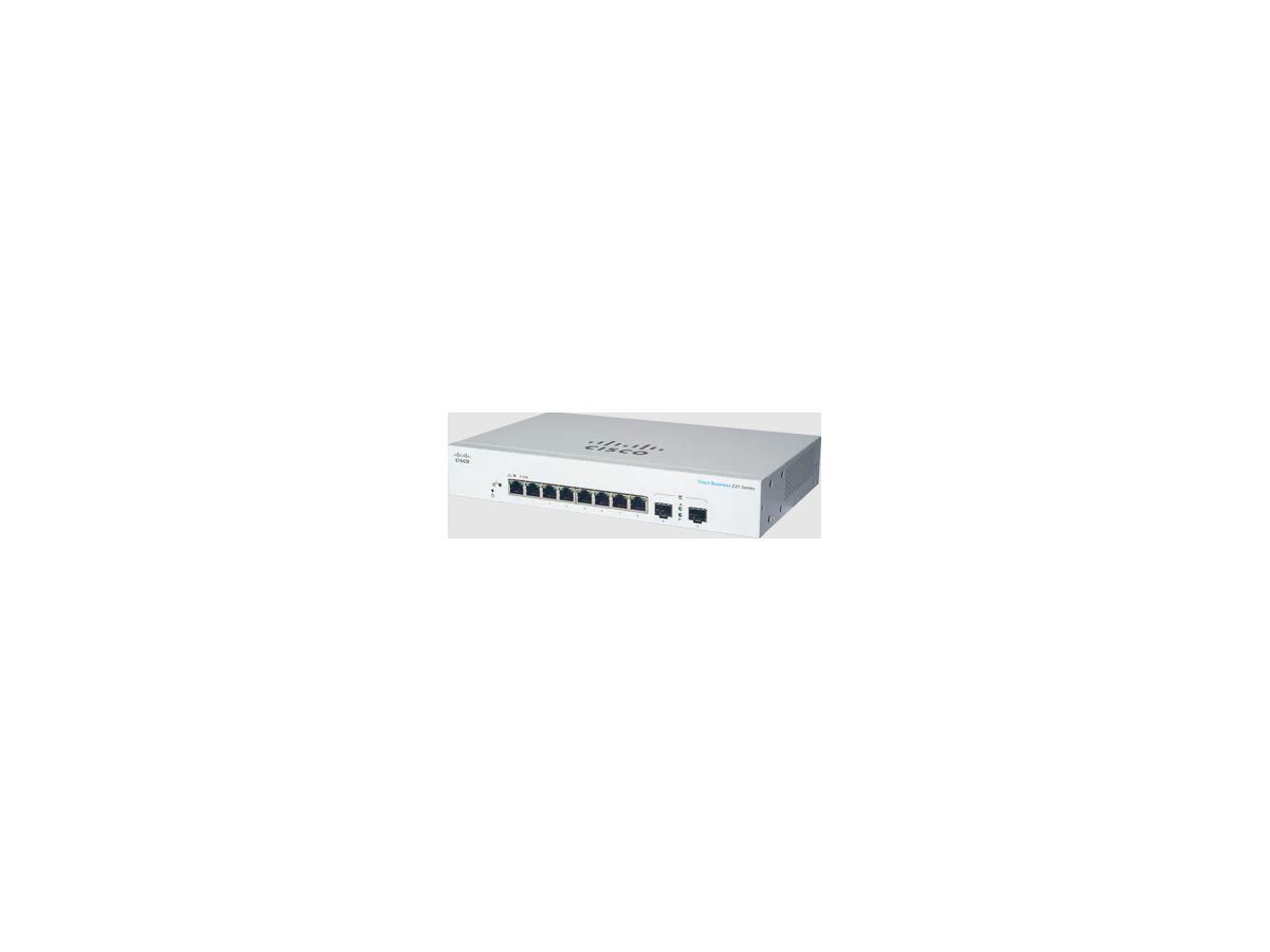 Cisco CBS220-8T-E-2G Géré L2 Gigabit Ethernet (10/100/1000) 1U Blanc