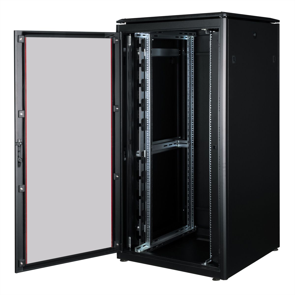 ROLINE 19" Baie réseau Pro 32U, 800x800 LxP Porte verre noir