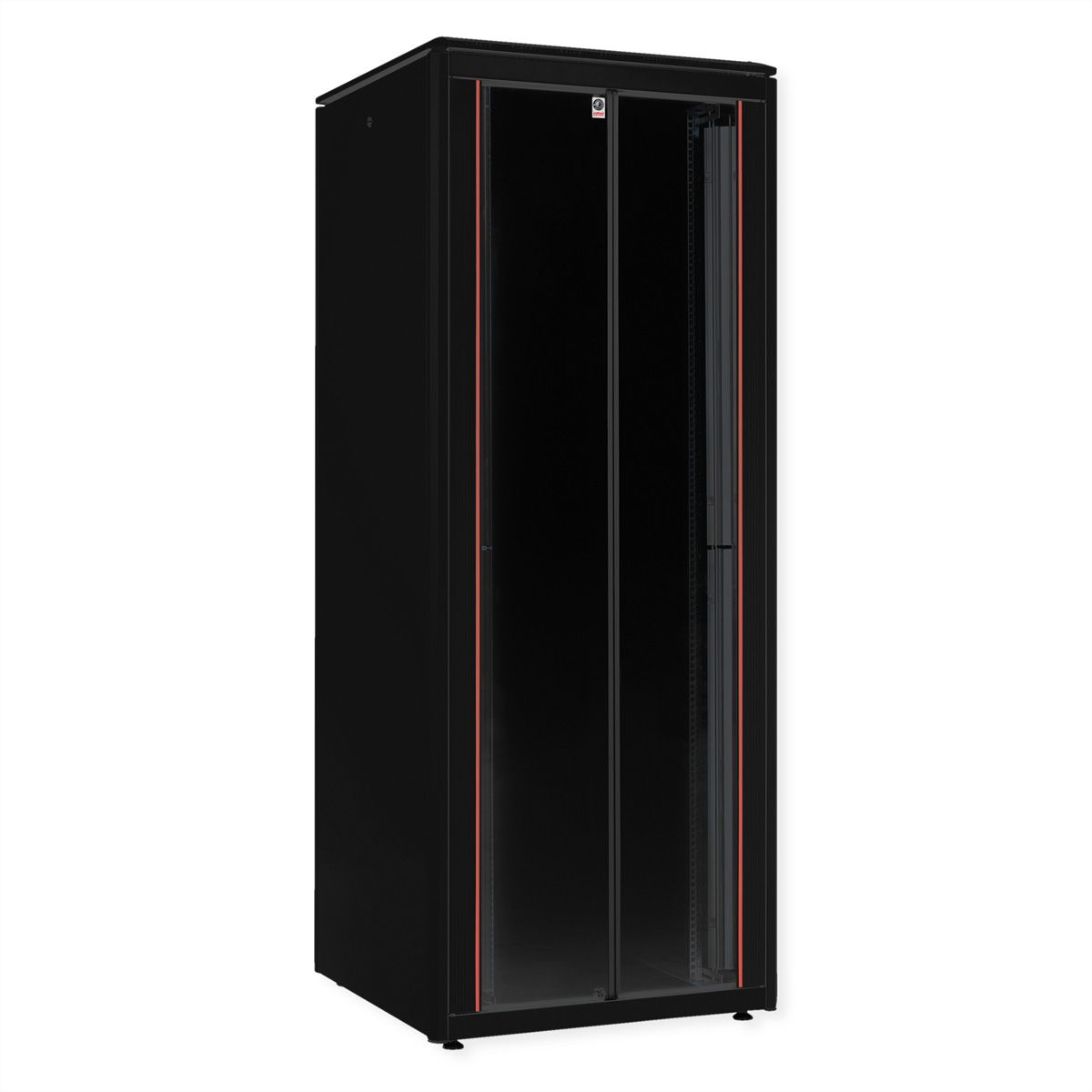 ROLINE 19" Baie réseau Pro 47U, 800x800 LxP Porte verre noir