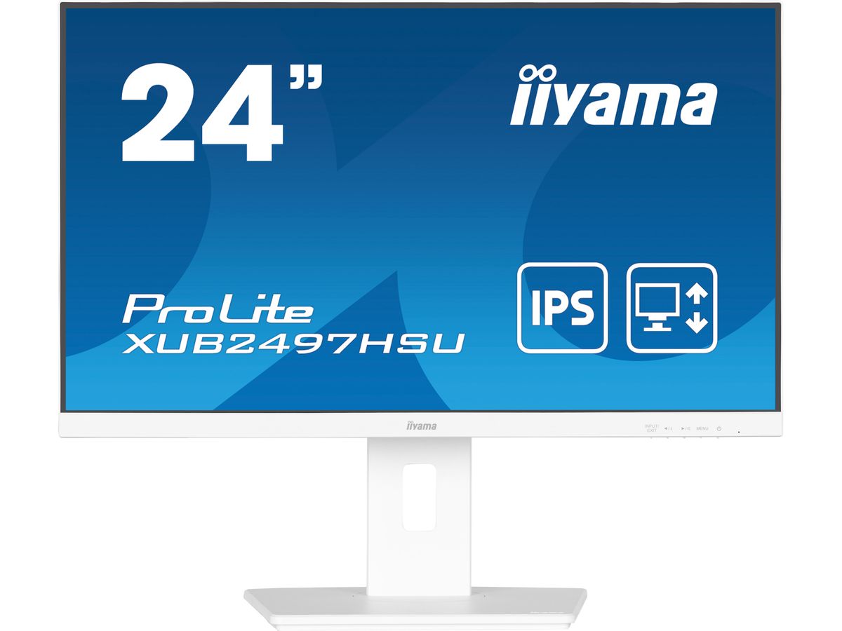 iiyama ProLite XUB2497HSU-W2 écran plat de PC 60,5 cm (23.8") 1920 x 1080 pixels Full HD LED Blanc