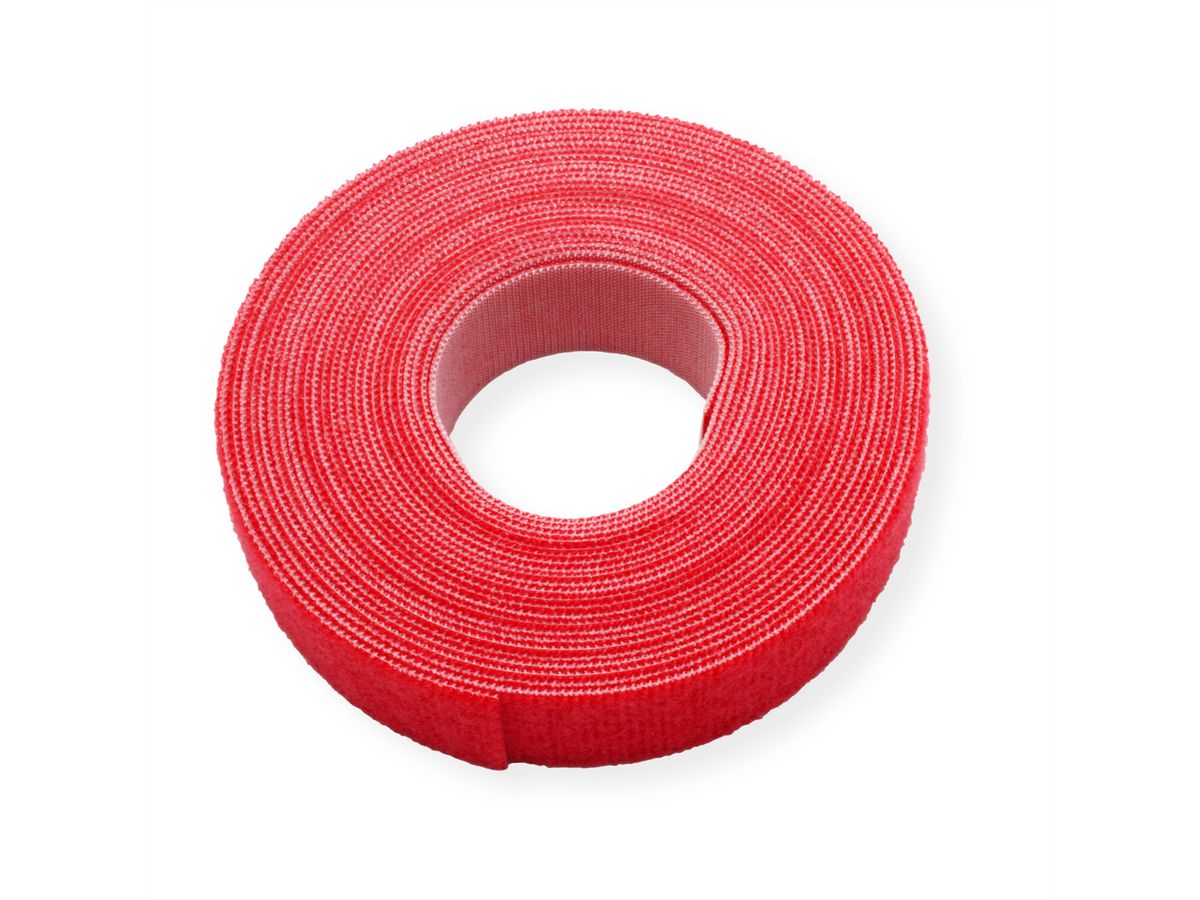 VELCRO® ONE-WRAP® Bande non perforée, 20mm, rouge, 5 m