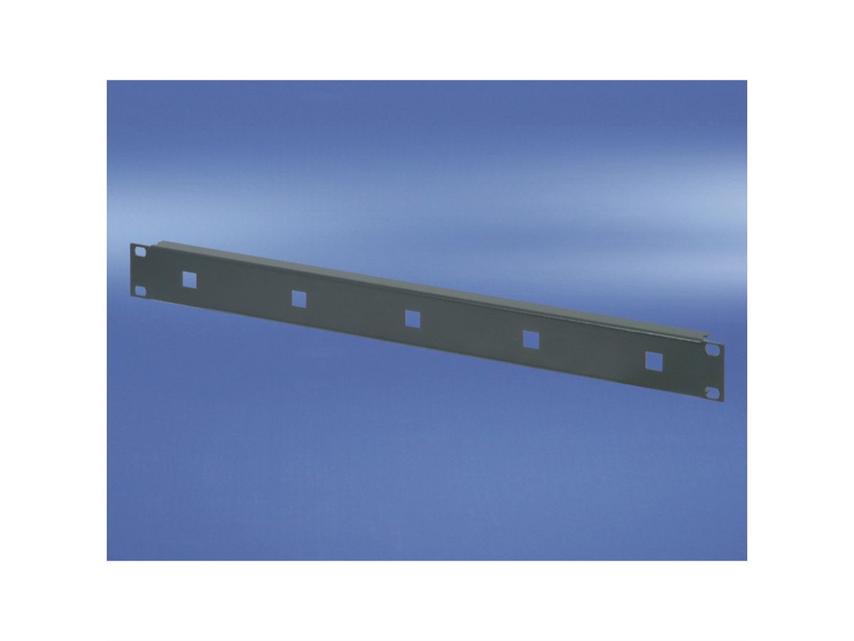 SCHROFF 19" Face avant pour œillets de câbles, 1,5 mm, acier, RAL 7021