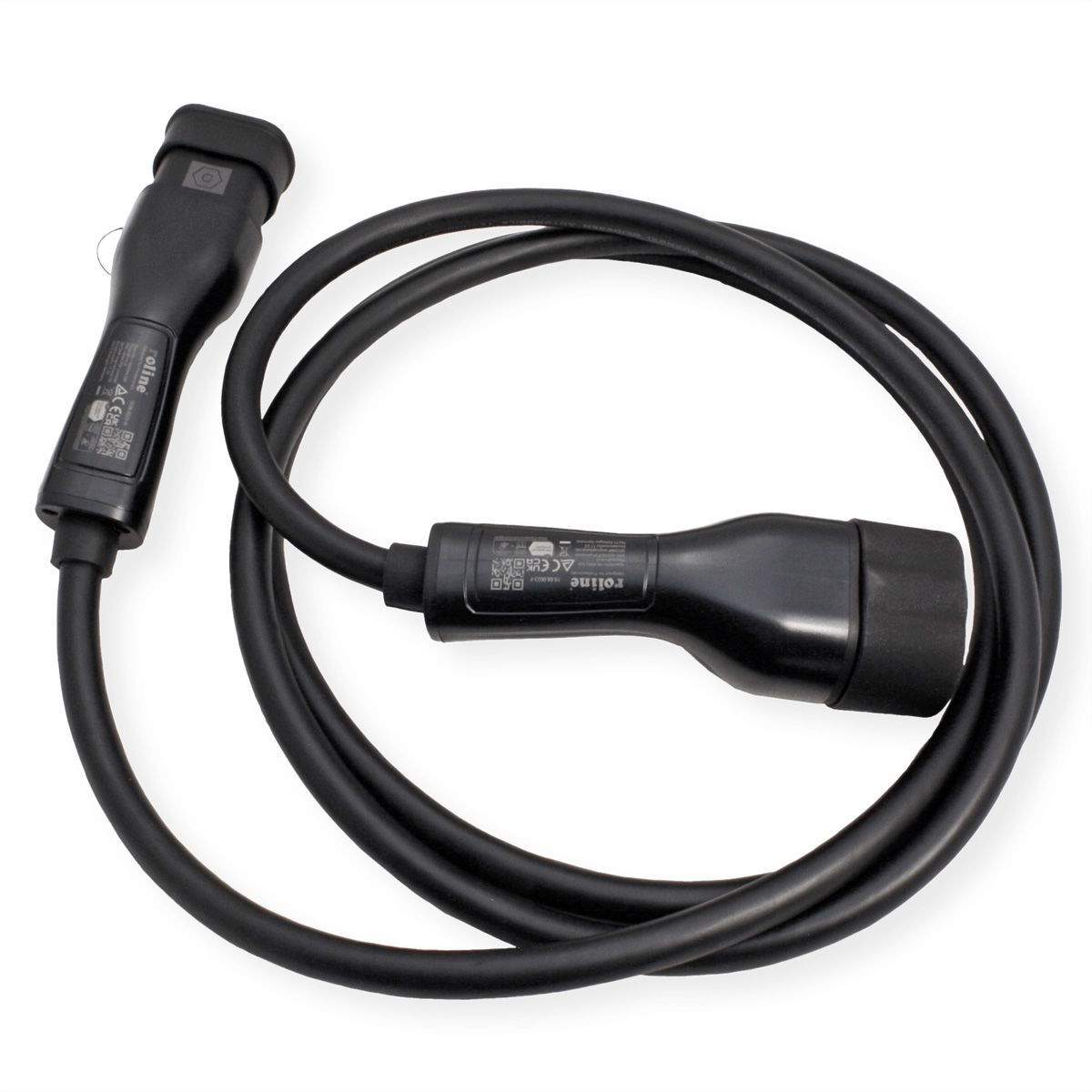 ROLINE Câble de recharge VE type2, 3-Phases, 480VAC (3P+N+E), 32 A, 22 kW, 3 m