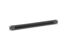 VALUE Passe-câbles 19" de 1U avec brosse, noir