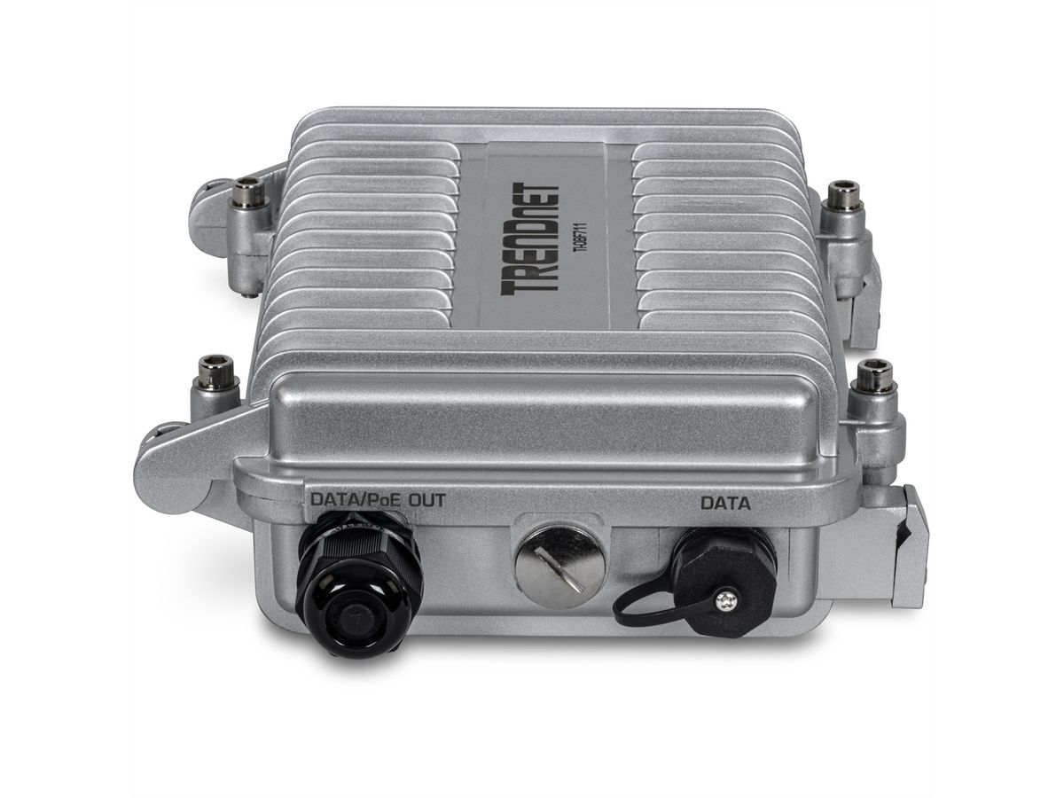 TRENDnet TI-OBF711 Convertisseur industriel de médias pour extérieur SFP+ 10G vers PoE++ 10G (95W)
