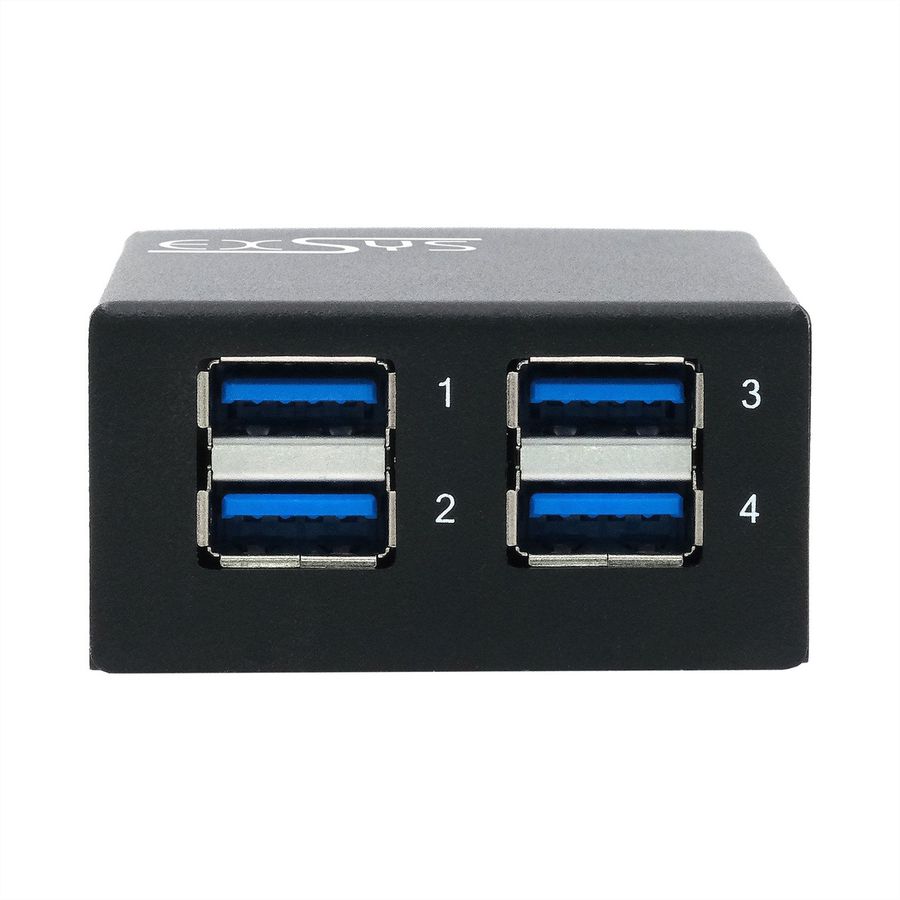 EXSYS EX-11240HMS Hub 4 ports USB 3.2 Gen 1 métal