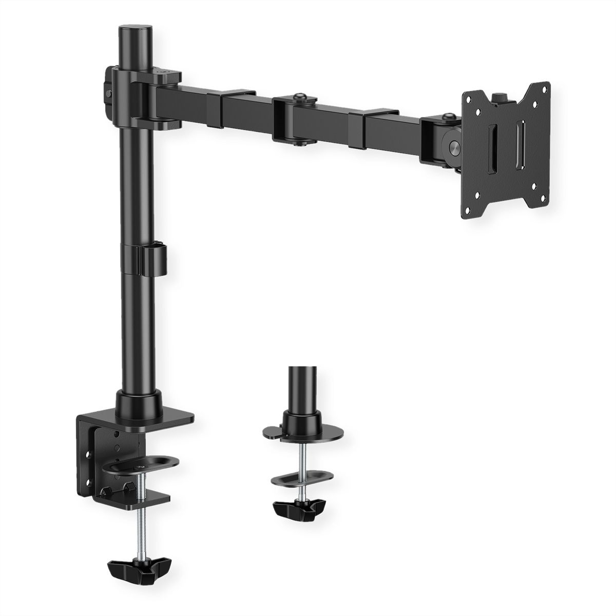 VALUE Support LCD lourd, montage sur bureau, 4 articulations, jusqu'à 20 kg