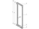 SCHROFF Cadre pivotant 120° 38/42U 800L