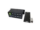 EXSYS EX-1113HMVS Hub à 16 ports USB 3.0/3.1(Gen1), protection de surtension et kit rail DIN