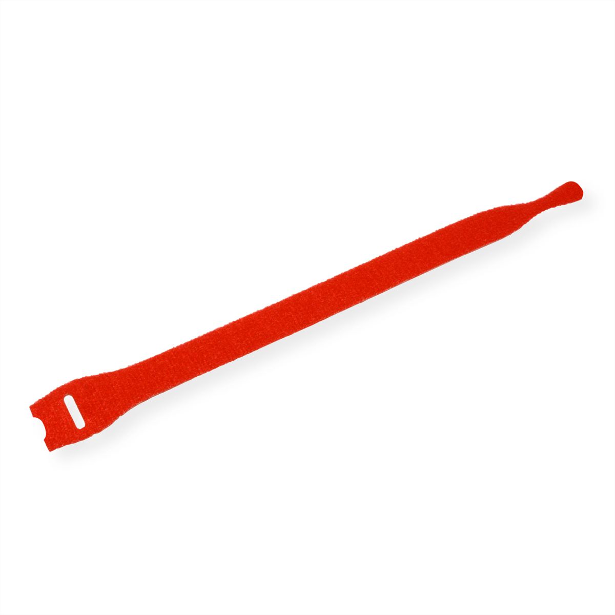 VELCRO® Bande avec languette, par 10, rouge, 20 cm