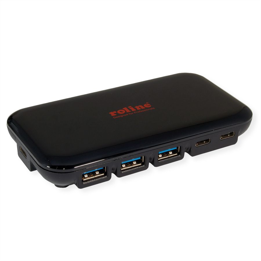 ROLINE Hub USB 3.2 Gen 2, 7 ports, (3x type C + 4x type A)