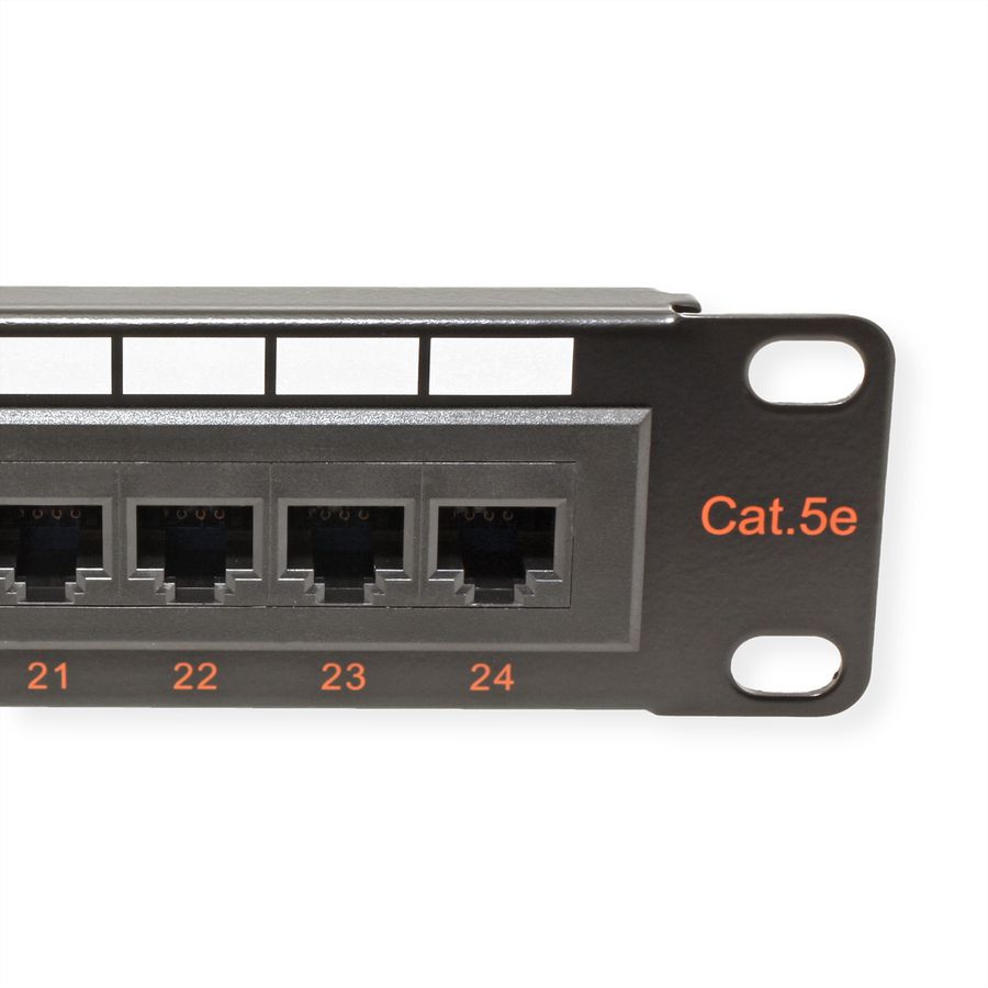ROLINE Panneau de brassage 19" Cat.5e (Classe D) UTP, 24 ports, noir
