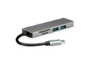ROLINE Station d'accueil USB Type C, 4K HDMI, 2x USB 3.2 Gen 1, Card Reader