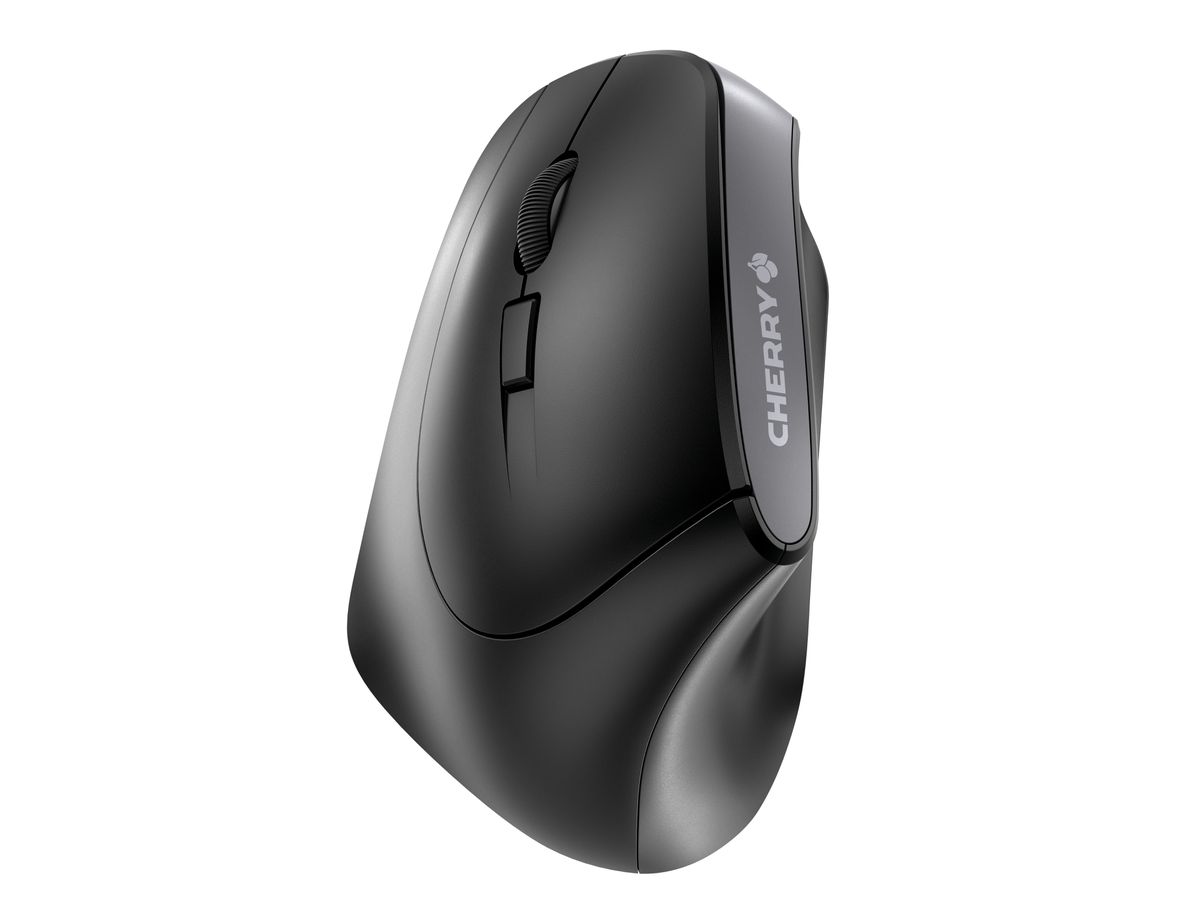 CHERRY MW 4500 LEFT Souris ergonomique sans fil, pour gauchers, noir, USB