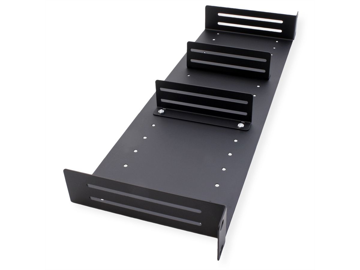VALUE Etagère 19" avec 2 séparations amovibles, noir