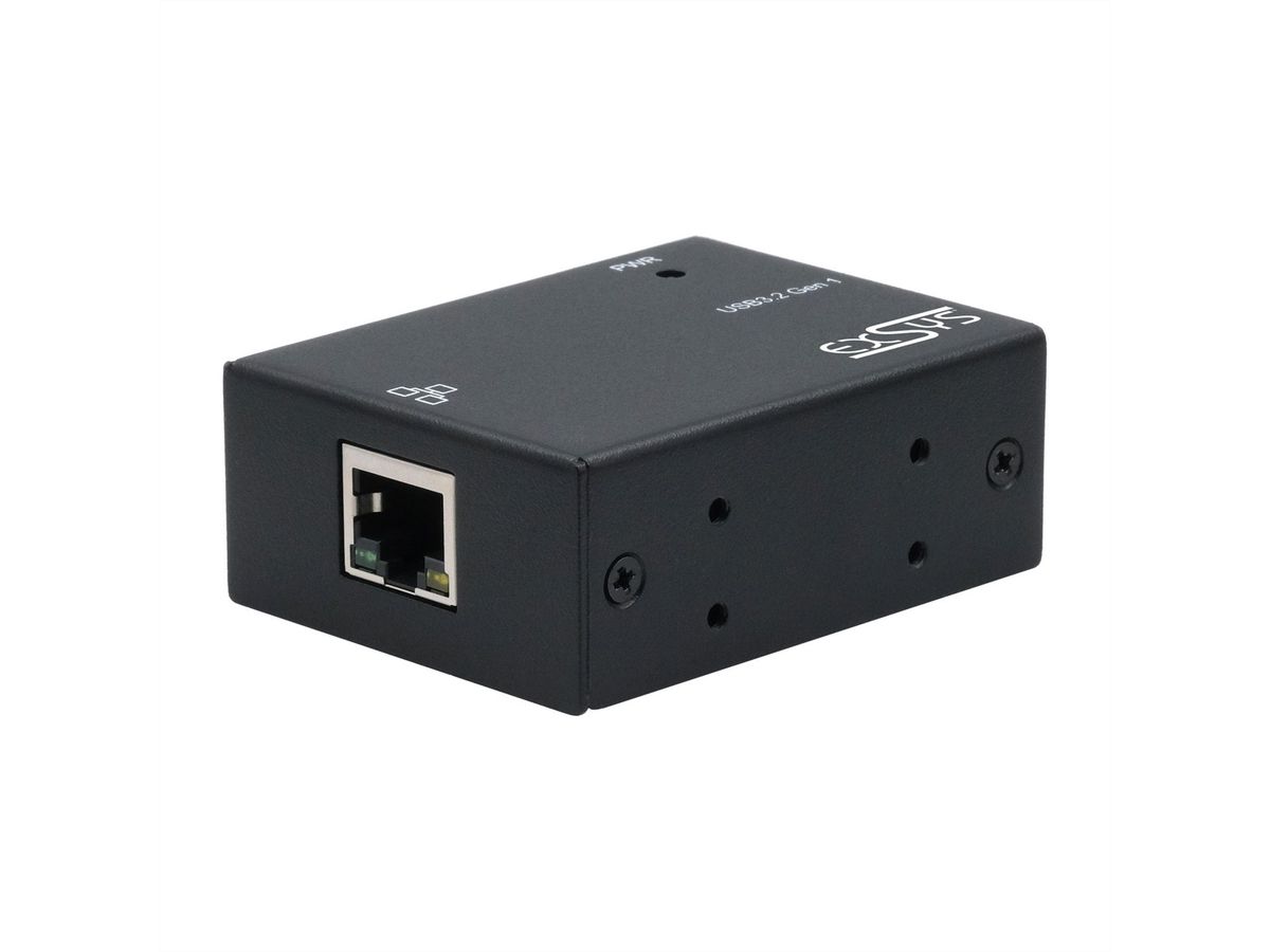 EXSYS EX-13021HMV USB 3.2 type B vers Ethernet 1 Gigabit, kit rail DIN inclus
