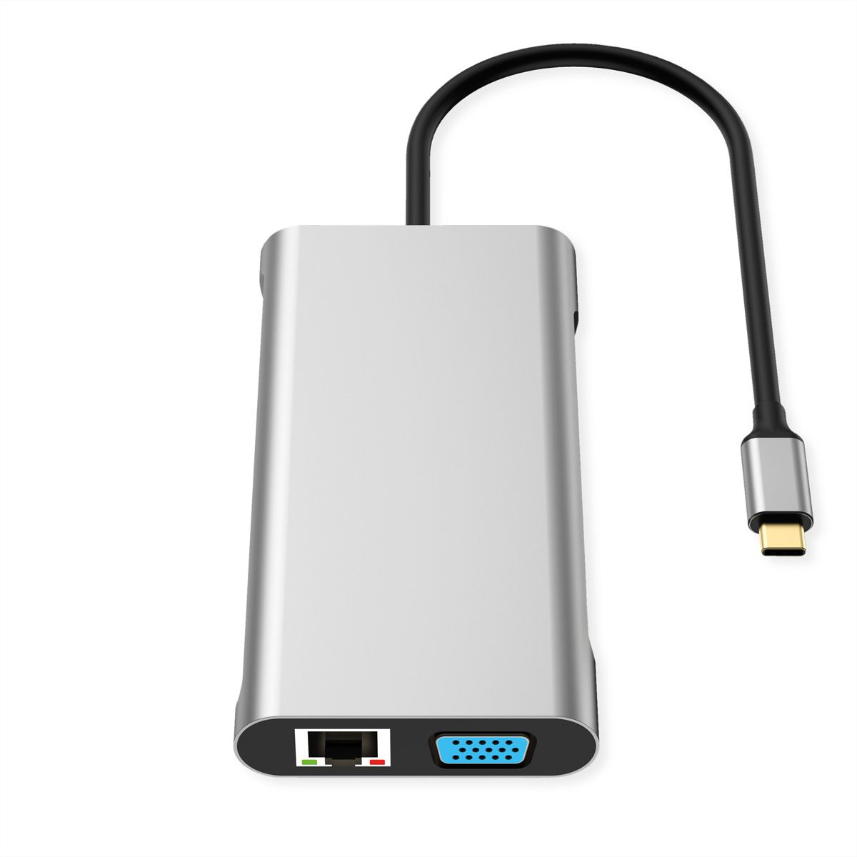 VALUE Station d'accueil USB type C, 2x 4k HDMI, DP, VGA, Gigabit Ethernet, 2x USB-C, 2x USB-A, PD